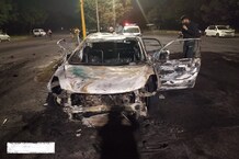 PHOTOS: चंडीगढ़ में दो कारों की भीषण टक्कर के बाद लगी आग, एक जिंदा जला, 2 झुलसे