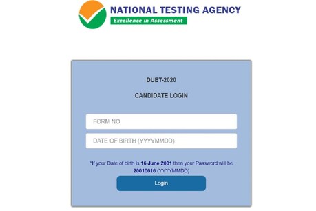 DUET LLB scorecard 2020 के लिए nta.ac.in पर जाएं.
