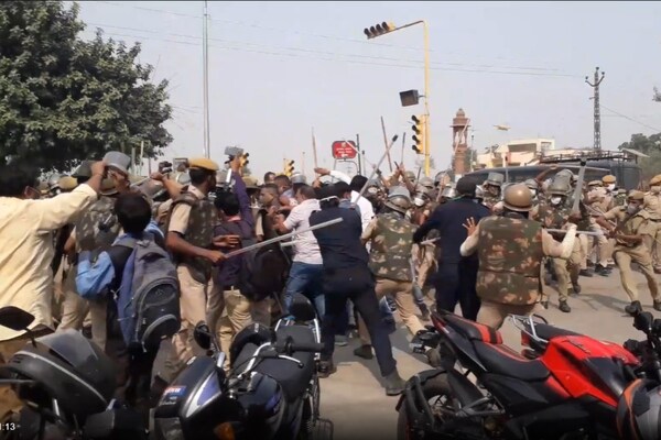 Mayor election : कोटा में कांग्रेसी कार्यकर्ताओं को पुलिस ने खदेड़-खदेड़कर पीटा