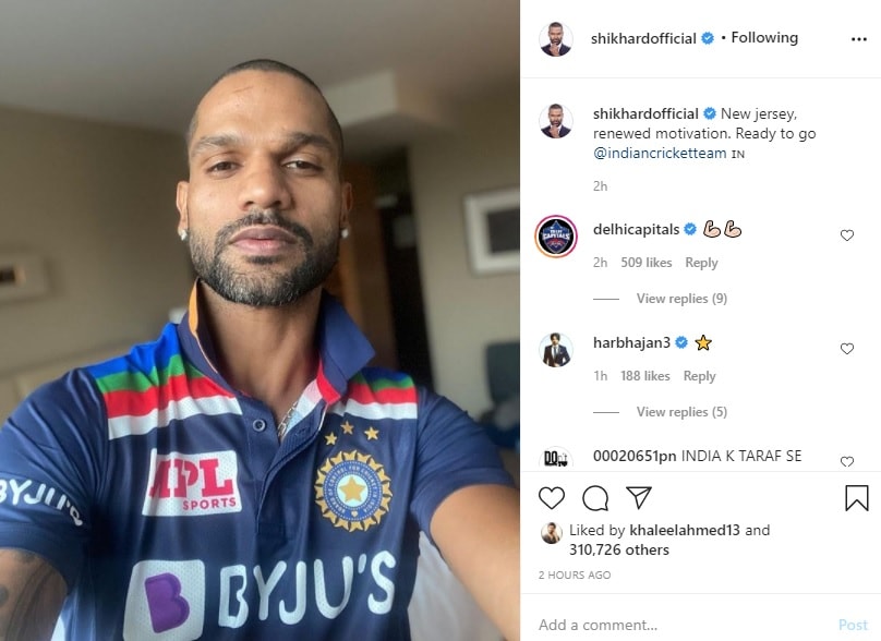 This retro jersey of Team India is similar to the 80s jersey. Dhawan shared a picture saying that New Jersey, new enthusiasm, we are ready