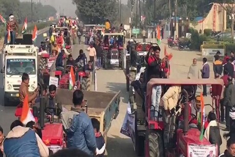 कृषि बिल के समर्थन में गाजियाबाद तक निकली ट्रैक्टर रैली