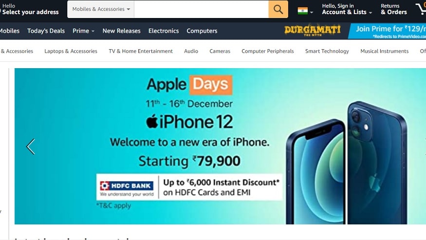 आईफोन 12 पर ऑफर अमेज़न ऐपल डेज़ सेल में मिल रहा है.