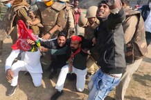 PHOTOS: किसान आंदोलन के समर्थन में समाजवादी पार्टी का जोरदार प्रदर्शन, सैकड़ों गिरफ्तार