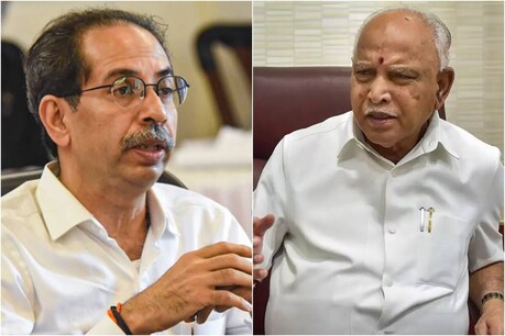 महाराष्ट्र के मुख्यमंत्री उद्धव ठाकरे और कर्नाटक के सीएम बीएस येडियुरप्पा