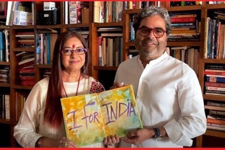 पति विशाल भारद्वाज के साथ सिंंगर रेखा भारद्वाज. (फोटो- @rekha_bharadwaj/Instagram)