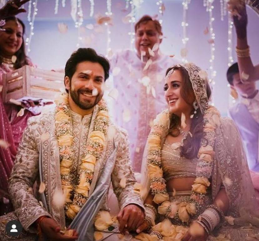 varun dhawan weds natasha, varun dhawan marriage photos