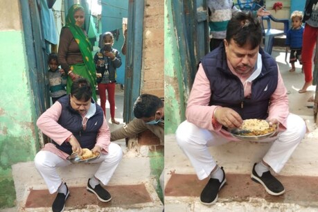 मंत्री तोमर ने सफाईकर्मी के यहां खाना खाकर सभी को चौंका दिया.
