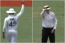 INDvsAUS: रोहित शर्मा बने अंपायर, वॉर्नर के विकेट पर विल्सन के साथ उठाई उंगली
