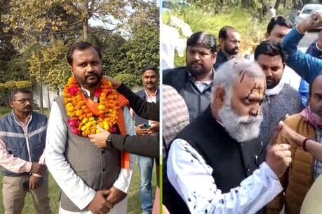 AAP विधायक सोमनाथ भारती के ऊपर स्याही फेंकने वाले युवक पर हमला (File photo)