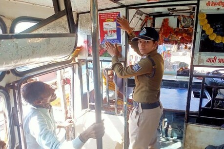 पुलिस ने वेंडर्स और झोपड़-पट्टी वालों को महिला सुरक्षा की शपथ दिलवायी.