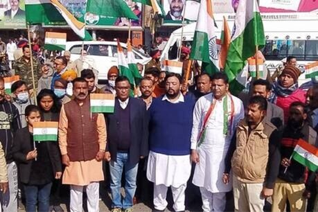 भाजपा नेताओं ने बठिंडा में निकाली तिरंगा रैली