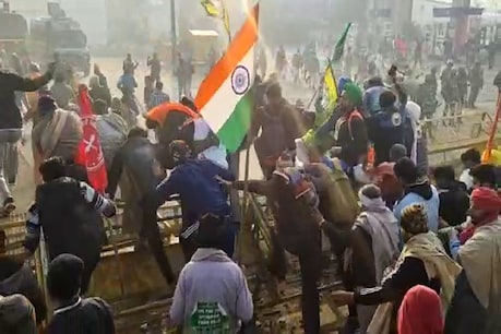बैरीकेड तोड़ दिल्ली की ओर बढ़े किसान