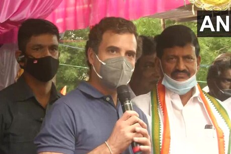 राहुल गांधी ने तमिल संस्कृति की तारीफ की. (फोटो: ANI/Twitter)