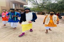 PHOTO: नए साल में कुर्ता-धोती पहने वृंदावन की गलियों में घूम रहे हैं तेजप्रताप यादव
