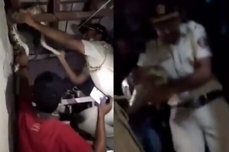 कांस्टेबल का वीडियो वायरल. (pic- Mumbai Police)