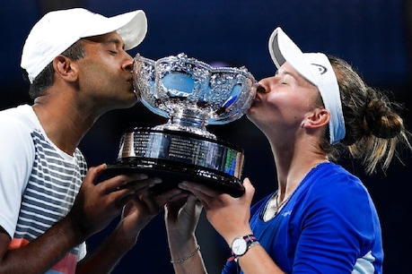 Australia Open 2021-बारबोरा क्रेजचिकोवा और राजीव राम चैंपियन (फोटो-एपी)