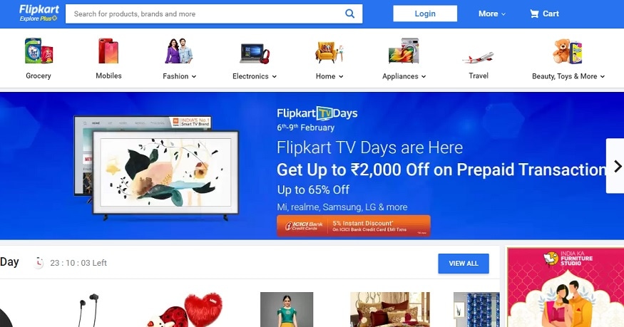 Flipkart TV Days का आखिरी दिन 9 फरवरी है.