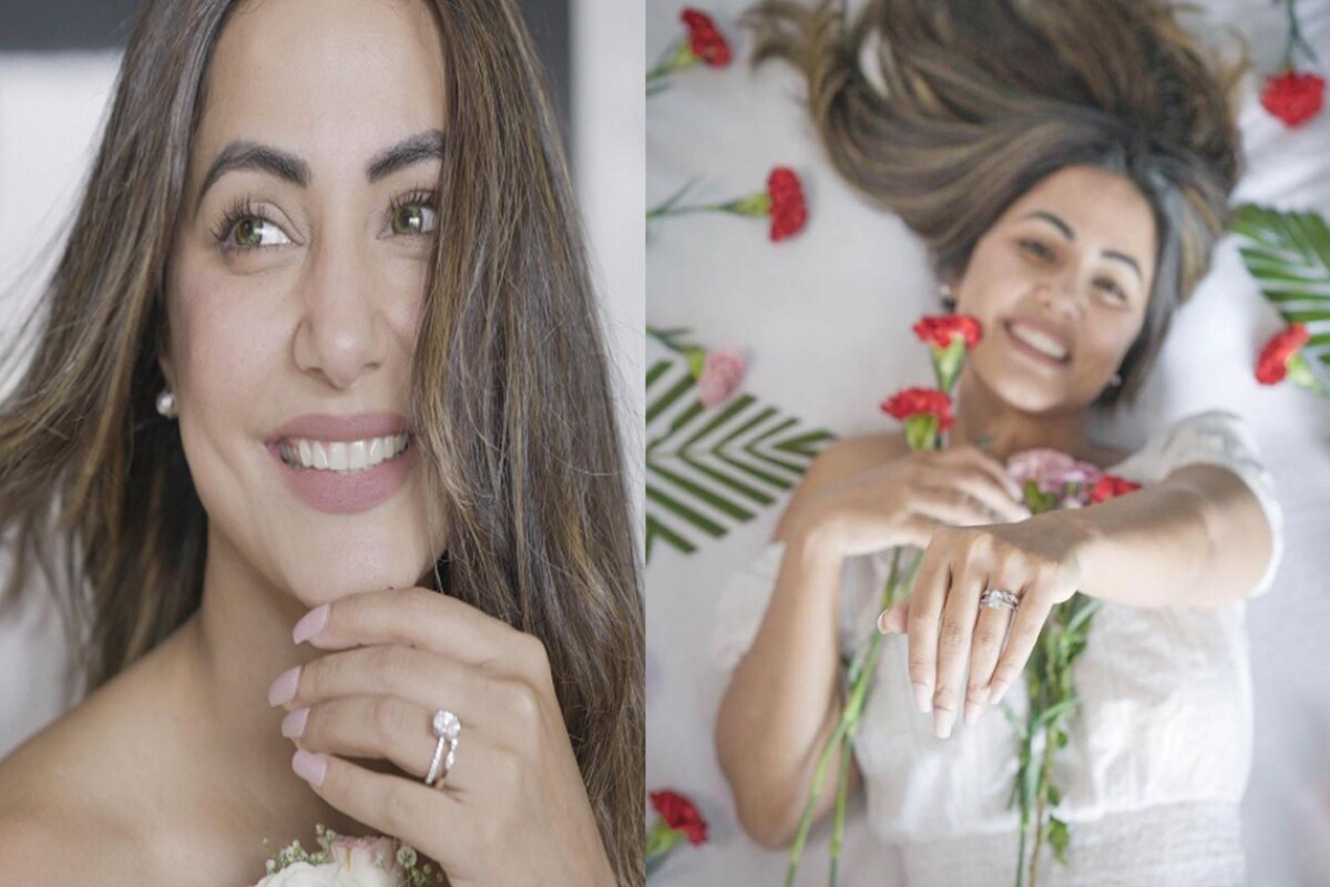 hina khan, rocky jaiswal, hina khan engagement