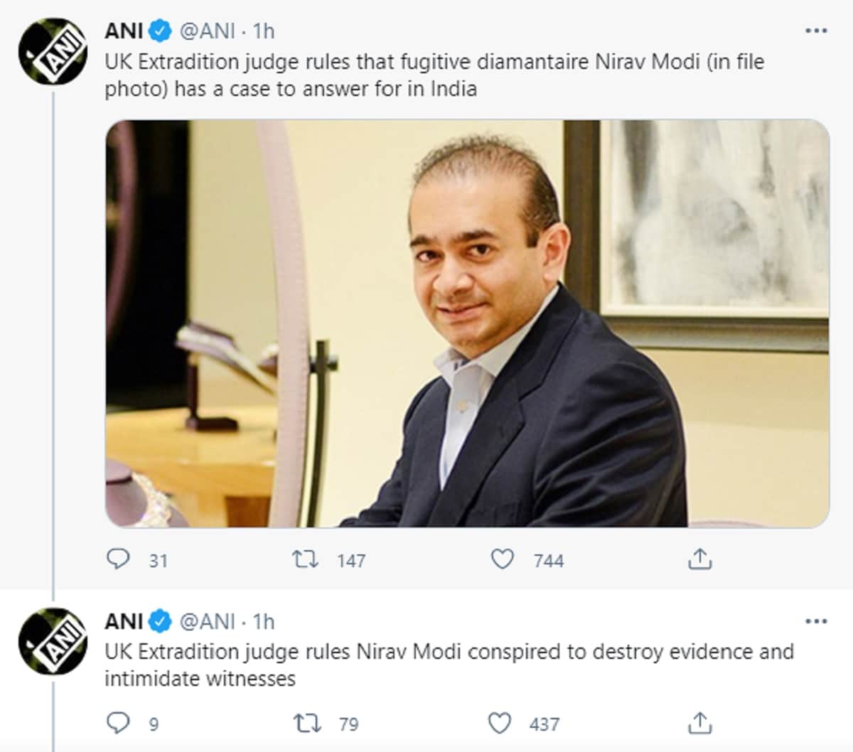 NIrav Modi Tweet