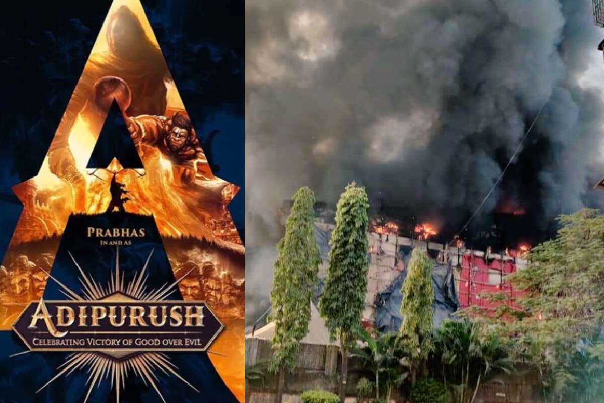 VIDEO: प्रभास की 'आदिपुरुष' के सेट पर लगी आग, आज ही मुंबई में शुरू की थी  फिल्म की शूटिंग