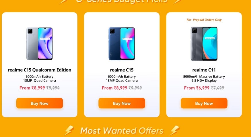 Realme Days की आज से शुरुआत हो गई है.