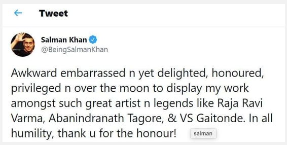 सलमान खान, सलमान खान ट्विटर