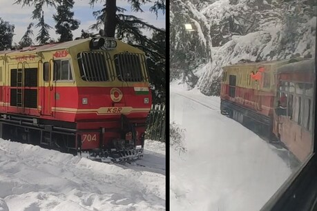 कालका-शिमला-कालका रेल मोटर कार स्पेशल का संचालन किया जा रहा.