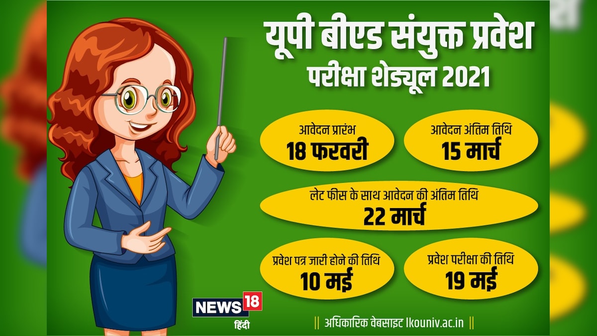 UP B.Ed. Online Form 2021 यूपी बीएड प्रवेश परीक्षा के लिए मात्र 5 स्टेप्स में करें आवेदन