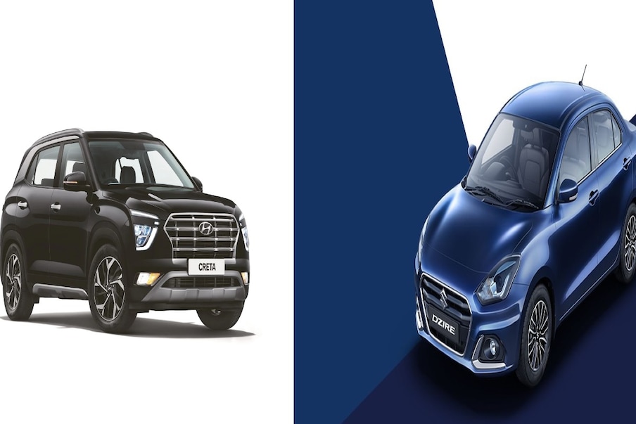  Hyundai Creta की 12,284 यूनिट सेल हुई इसकी कीमत 9 लाख 99 हजार रुपये है. वहीं Maruti Suzuki Dzire की 15,125 यूनिट सेल हुई जिसकी कीमत 5 लाख 94 हजार रुपये है.