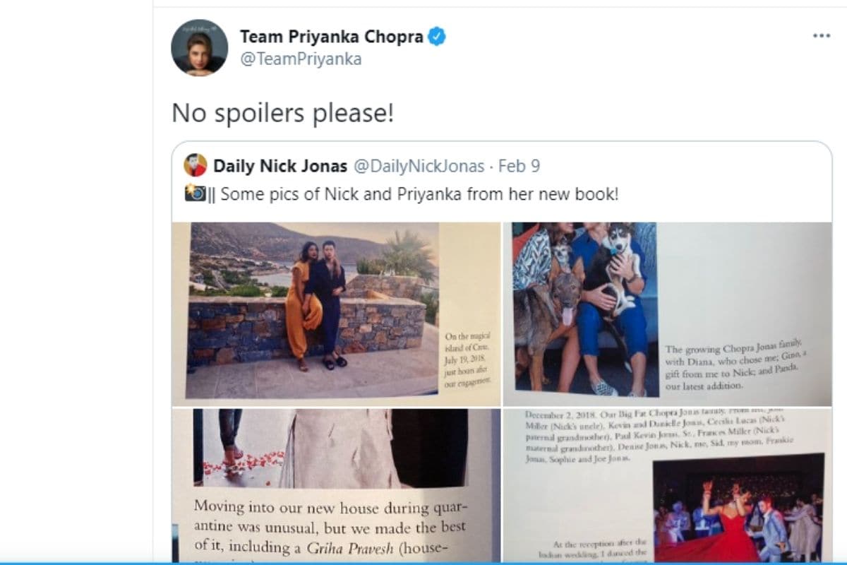 Priyanka Chopra, Unfinished, Priyanka Chopra Unfinished, Priyanka Chopra greh pravesh photos, Priyanka Chopra greh pravesh with Nick Jonas, Priyanka Chopra Share viral Photo, News18, Network 18, Bollywood, प्रियंका चोपड़ा, अनफिनिस्ड, प्रियंका चोपड़ा गृहप्रवेश सेरेमनी