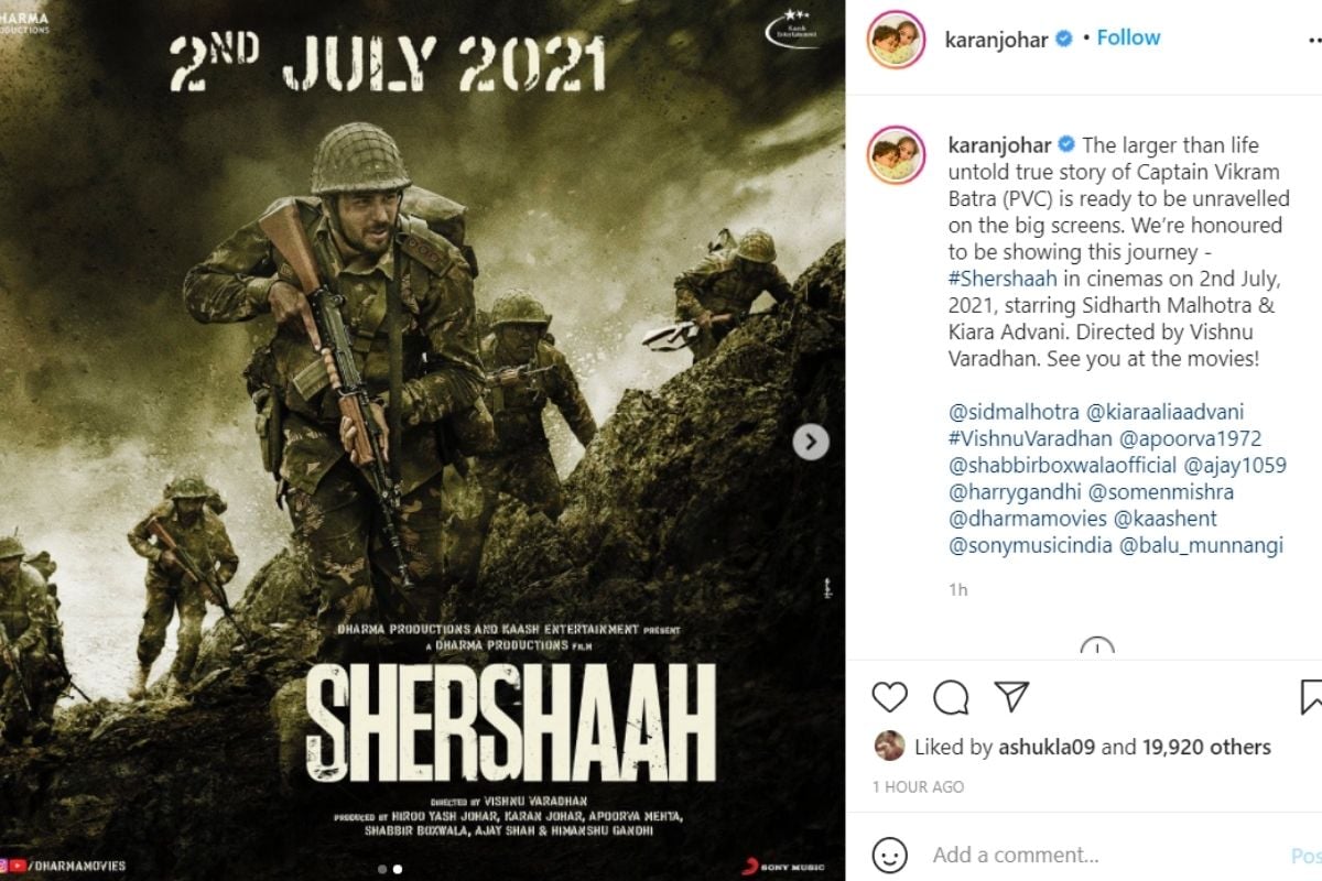 kiara advani, sidharth malhotra, kiara sidharth wedding, Shershaah, shershaah release date, sidharth malhotra Movie Shershaah, shershaah release date out, शेरशाह, शेरशाह रिलीज डेट, शेरशाह मूवी, कियारा आडवाणी, सिद्धार्थ मल्होत्रा, bollywood news in hindi, news18 hindi, Siddharth malhotra upcoming movie