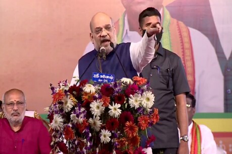 जनसभा को संबोधित करते हुए अमित शाह ने कांग्रेस और डीएमके पर जमकर हमला बोला.