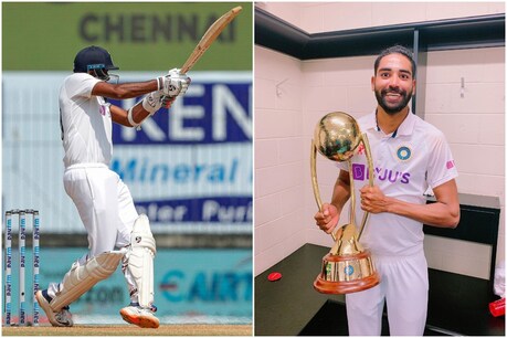 IND VS ENG: अश्विन के शतक पर सिराज का जश्न वायरल (फोटो-पीटीआई और मोहम्मद सिराज इंस्टाग्राम)