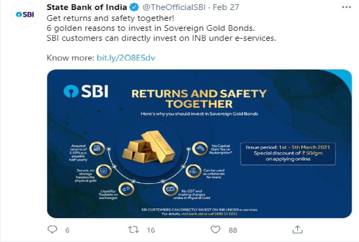 SBI tweet