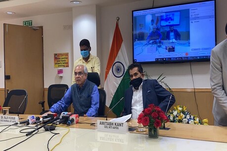 Niti Aayog Meeting: राजीव कुमार ने कहा कि केंद्र के कृषि कानूनों को लेकर कोई चर्चा नहीं हुई है, और कानूनों को हटाने को लेकर भी आज की बैठक में कोई चर्चा नहीं हुई.
