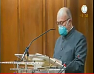 दिल्ली विधानसभा के बजट-सत्र की कार्यवाही उपराज्यपाल अनिल बैजल के अभिभाषण के साथ शुरू हुई.