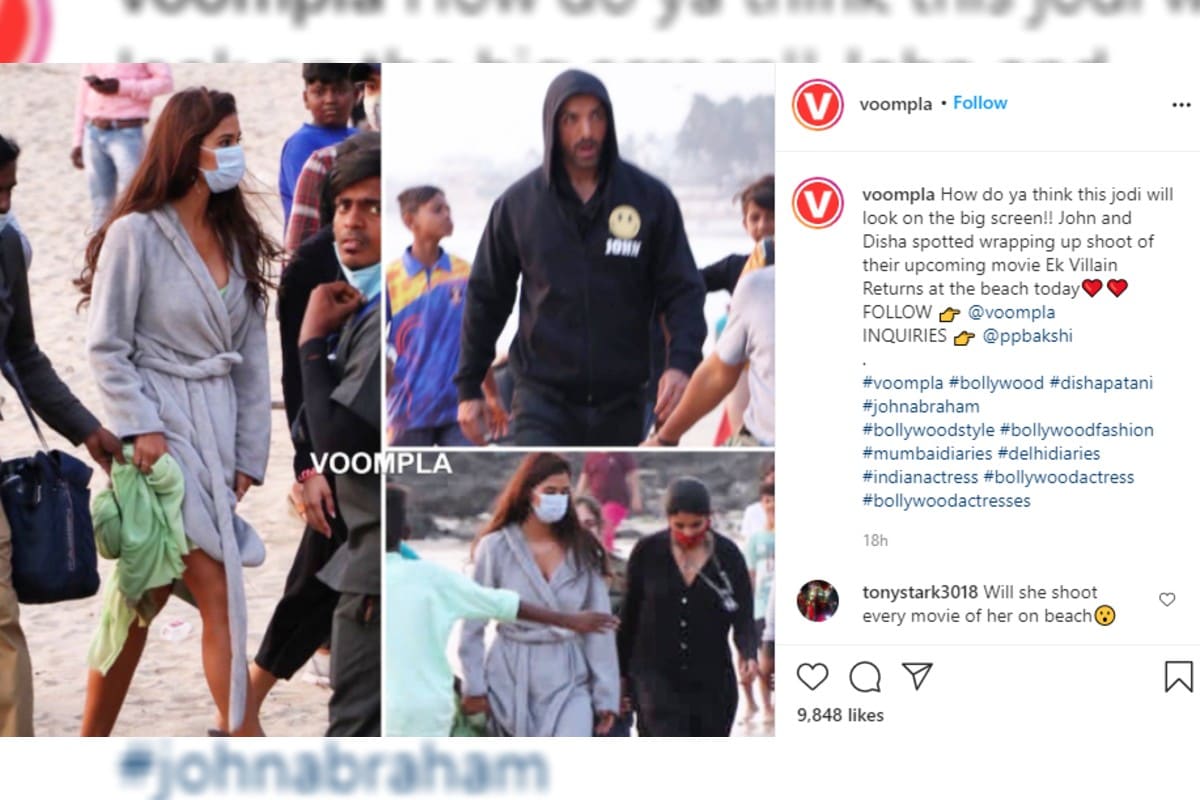Disha Patani, Disha Patani in bathrobe