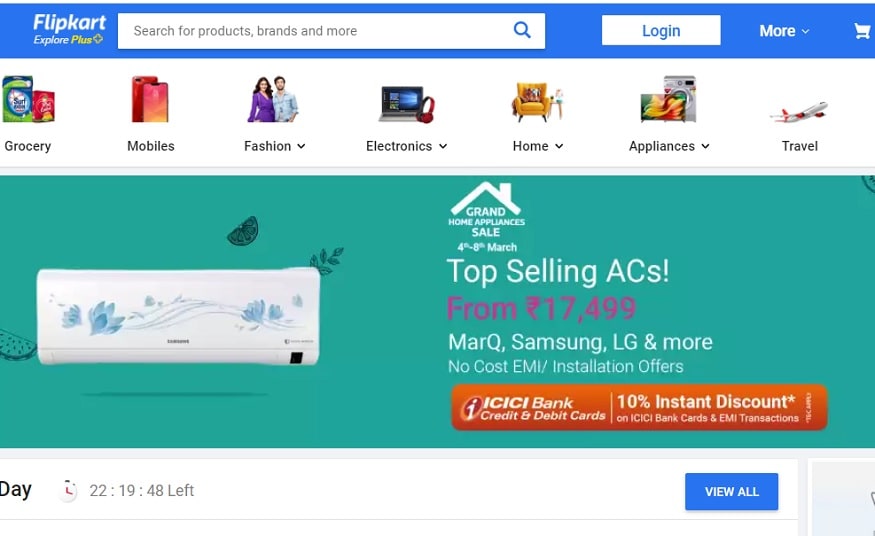 Flipkart पर Grand Home Appliances Sale चल रही है.
