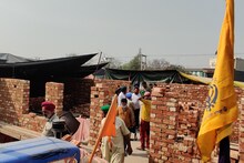 दिल्ली की सीमाओं पर आंदोलन कर रहे किसान अब बना रहे हैं पक्के घर