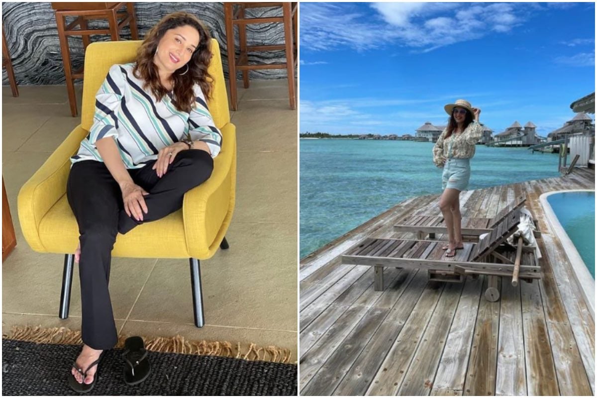 Maldives arrives for Madhuri Dixit Holiday, share photo of sea shore -  Stuff Unknown