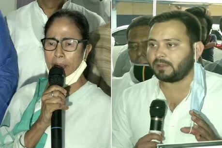 तेजस्वी यादव ने कहा कि ममता दीदी लड़ रही हैं, इसका मतलब है कि हम लड़ रहे हैं. यह मूल्यों की लड़ाई है. ANI