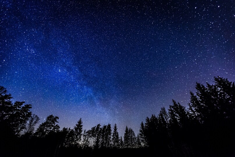 , Night Sky, Earth, Earth Orbit, Satellite, space debris, light pollution, brightness of sky, artificial satellites,  Display Headline