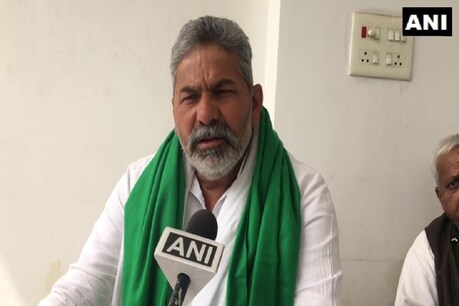 भारतीय किसान संघ के नेता राकेश टिकैत. (ANI Twitter)