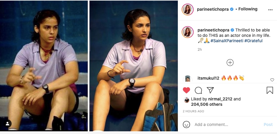 परिणीति चोपड़ा, साइना नेहवाल, परिणीति चोपड़ा, साइना मूवी, साइना नेहवाल बायोपिक