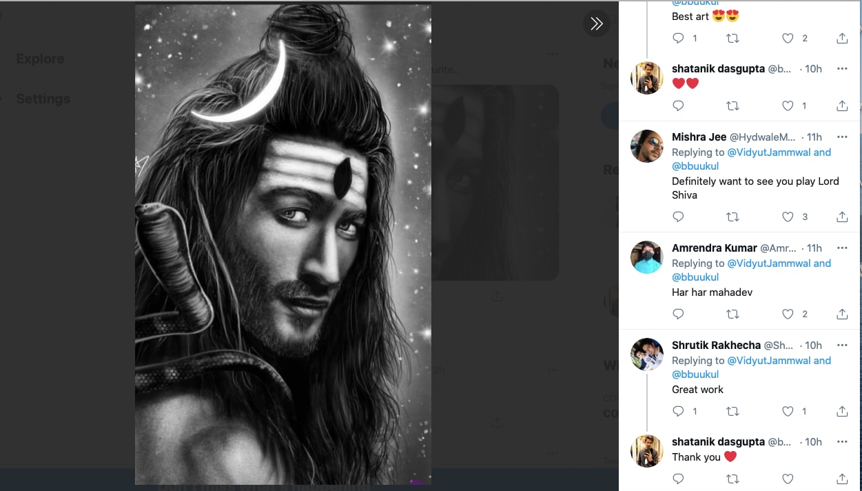 Vidyut Jamwal, Vidyut Jamwal, Lord Shiva, Twitter Post, Bollywood Actor
