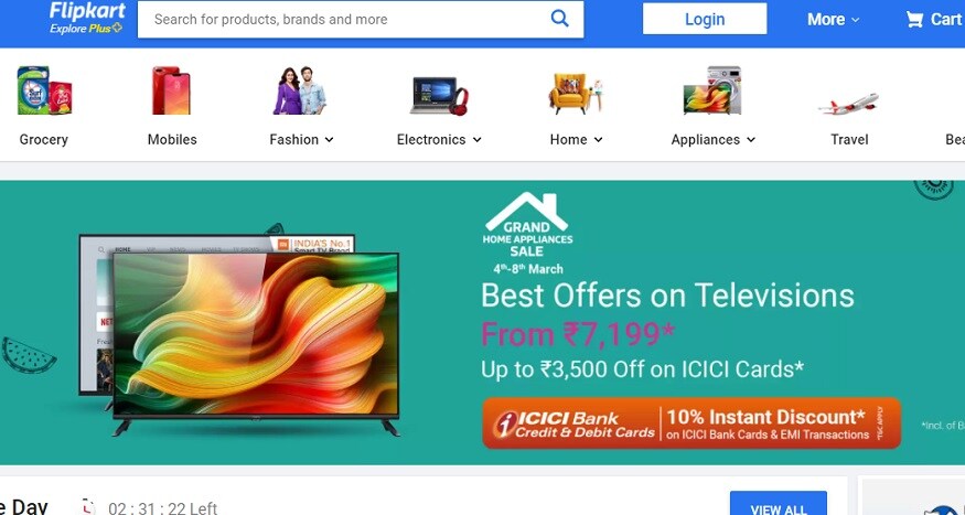 Flipkart पर Grand Home Appliances Sale चल रही है.