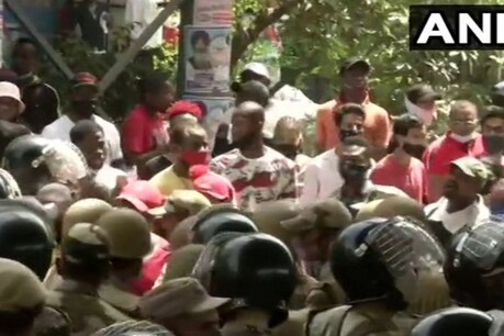 दिल्ली के तिलक नगर में नाइजीरियाई नागरिक की मौत के बाद पुलिस तैनात.