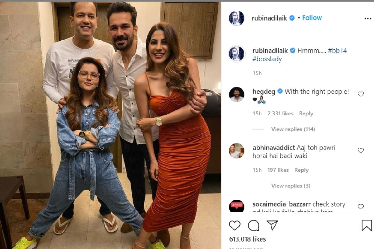 rubina dilaik, nikki tamboli, abhinav shukla, rahul mahajan