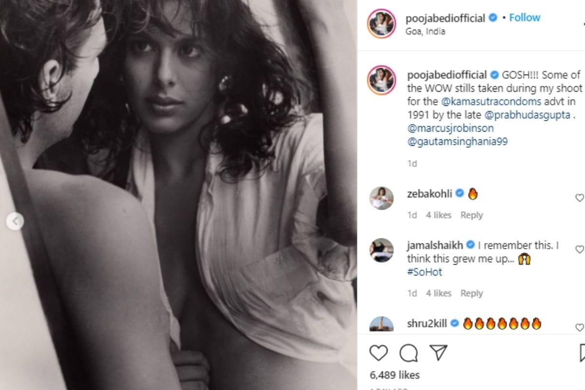 Pooja Bedi, Pooja Bedi photoshoot, Pooja Bedi Bold photoshoot, Pooja Bedi photoshoot for a condom brand, Pooja Bedi wow photos, Social Media, Viral Photos, पूजा बेदी , पूजा बेदी का कंडोम एड, पूजा बेदी बोल्ड फोटोशूट, सोशल मीडिा, वायरल फोटो