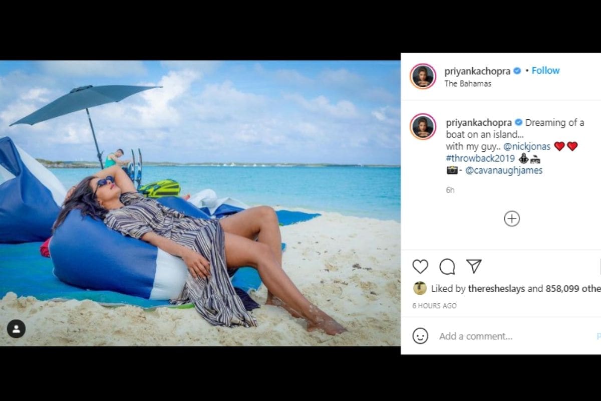 Priyanka Chopra, island, Priyanka Chopra Jonas, Bahamas vacation, Nick Jonas, unseen photo, Priyanka Chopra Jonas throwback picture, प्रियंका चोपड़ा, अनसीन फोटो